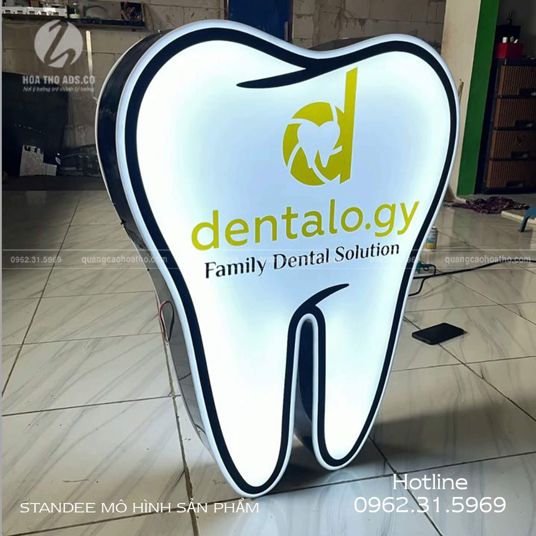 Standee mô hình 3D được dùng để trang trí, tạo điểm nhấn thu hút sự chú ý